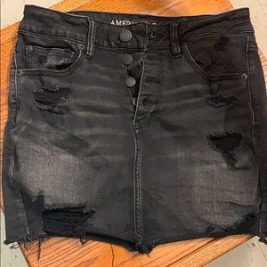 American Eagle Black Jean skirt